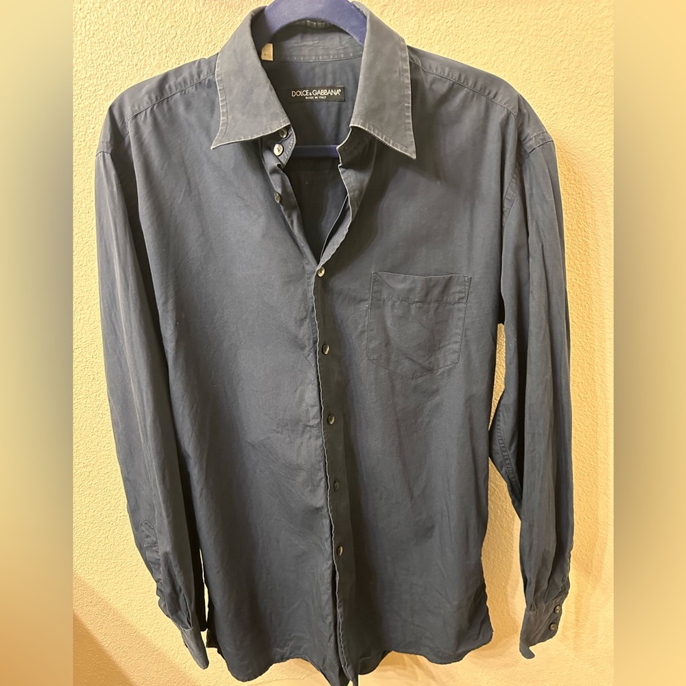 Dolce and Gabana men’s navy blue shirt